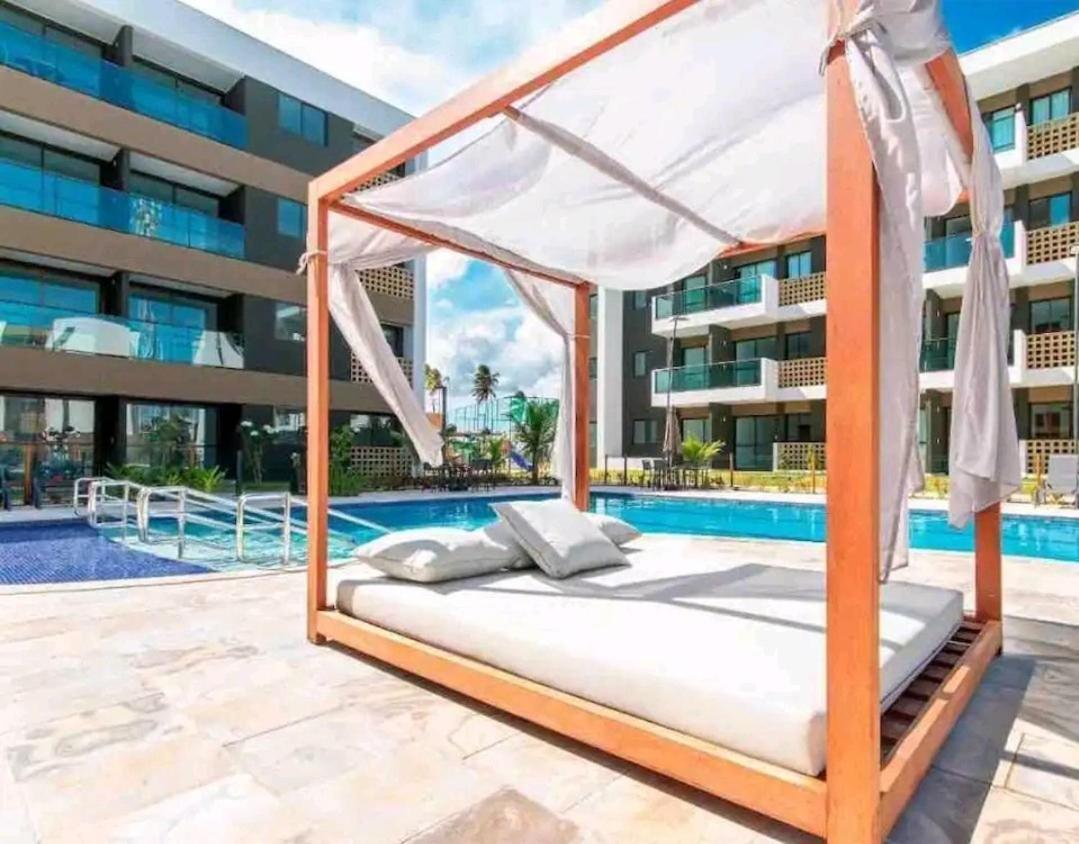Flat Luxo No Mana Beach Em Muro Alto 4 Pessoas Porto de Galinhas Bagian luar foto